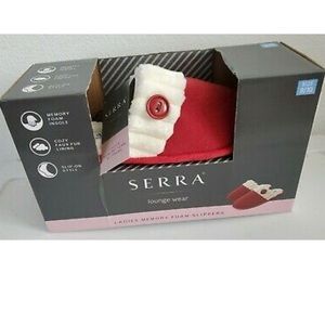 Brand new memory foam red slippers